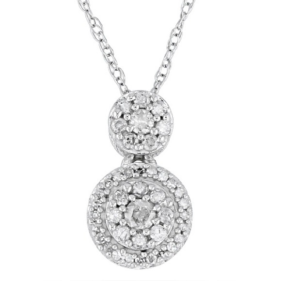 NEW Solid 10K Gold Natural Diamond Necklace